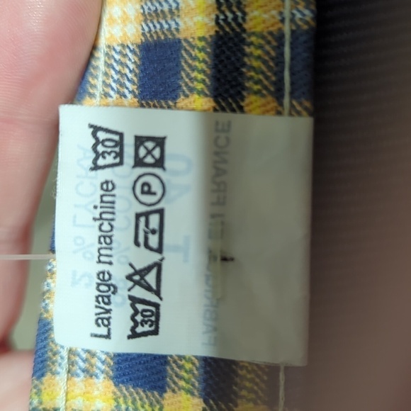 Vintage Ficelle stretch two tones front plaid pants 40/US 8 NWT - Picture 9 of 9